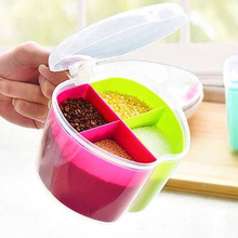 厨房用品糖果色调料盒  苹果造型子调料盒 塑料宣传促销
