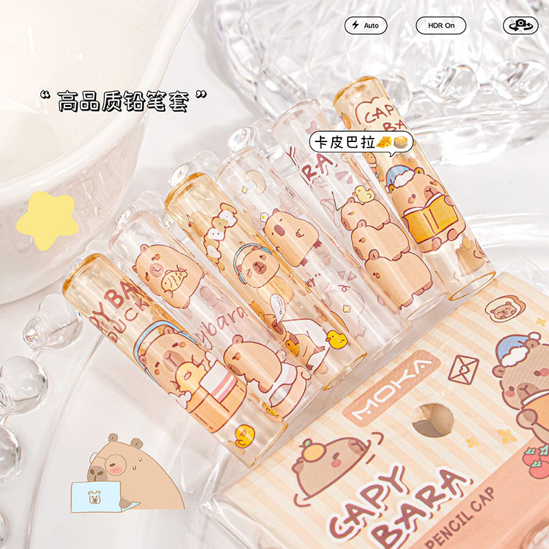 Kappi Bala Transparent Pencil Set Primary School Student Pencil Cover Cute Cartoon High Color Value Girl's Heart Pencil Set New Kappi Bala Transparent Pencil Set Primary School Student Pencil Cover Cute Cartoon High Color Value Girl's Heart Pencil Set New
