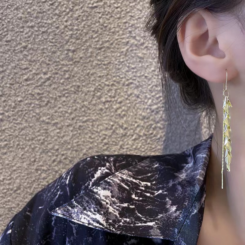 Sophisticated long earrings