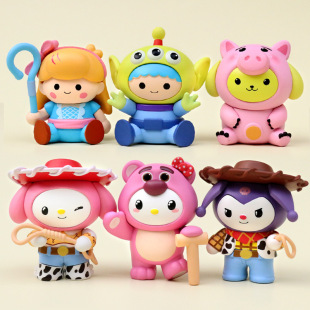 New Three-eyed Kulomi cos Toy Story Series Hand-made Model Creative Desktop Car Ornaments