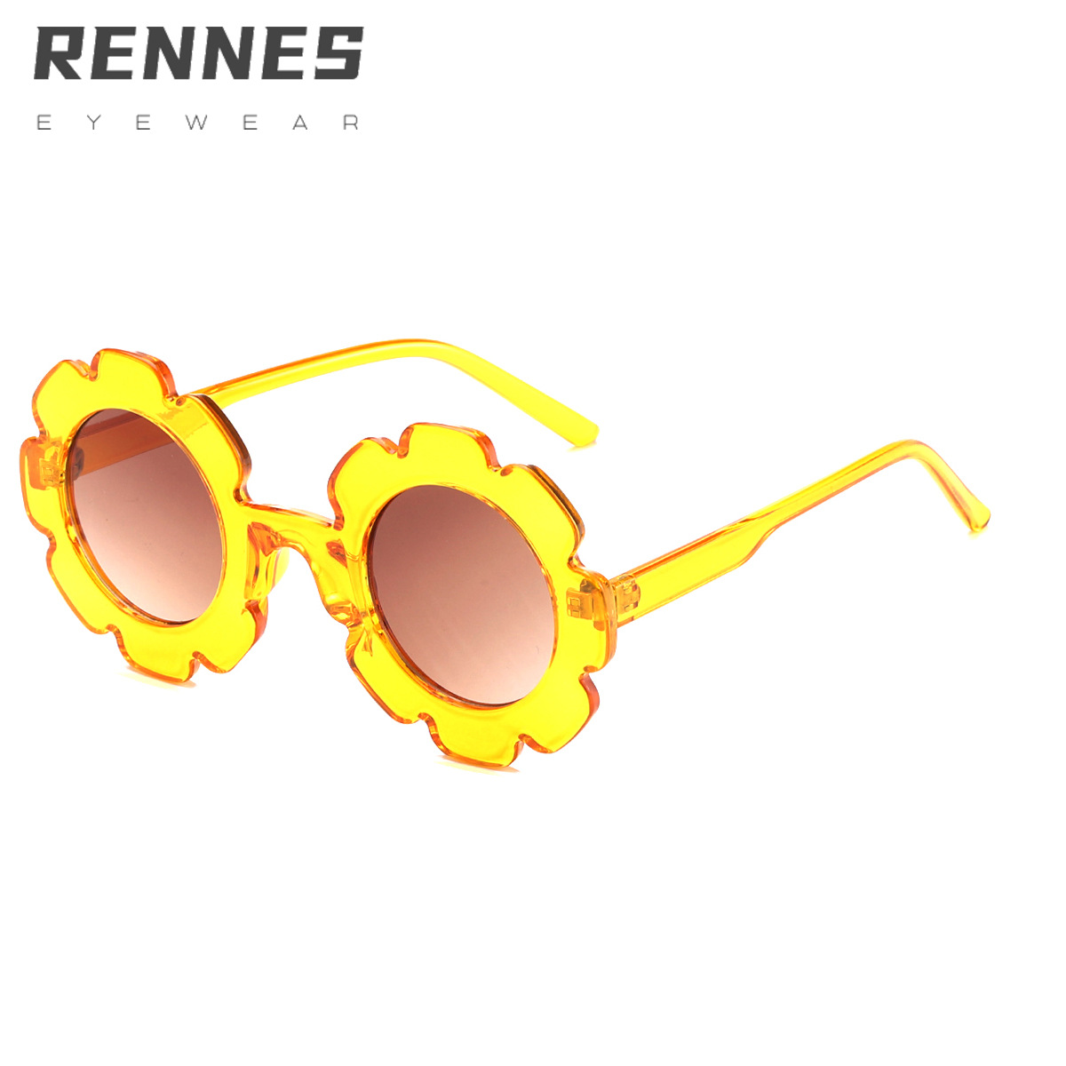 2021 nueva moda girasol gafas de sol para niños y niñas bebé lindo niños bisagra de metal gafas de sol 6311