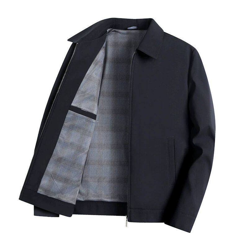 Популярные деловые куртки для людей среднего и пожилого возраста, повседневные топы, куртки для пап, весенние гражданские служанки, мужские кадра с лацканами