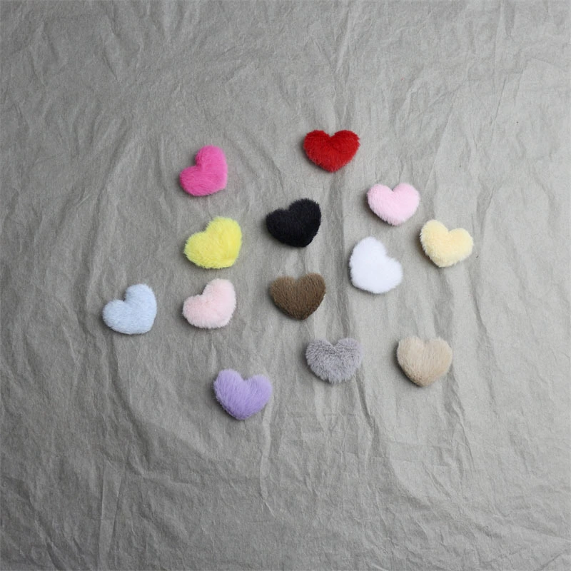 2,6 см кролик плюшевое сердце аксессуары тисненые аксессуары для волос «сделай сам» шпилька ювелирные аксессуары игрушки в форме сердца аксессуары для одежды
