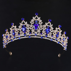 European and American-style bridal crown—new cross-border design, royal tiara headwear, princess or queen-inspired hairband, wedding accessory, available for wholesale