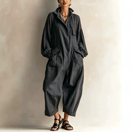 女士连体裤;连衣裙;时尚休闲套装