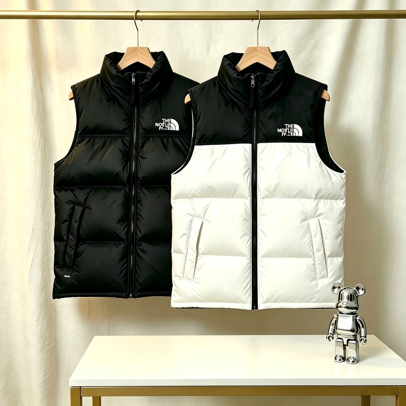 Cross-Border North Series 1996 Embroidered Vest for Men and Women, Stand Collar, Casual, Warm, Couple Style, Autumn and Winter Jacket Vest Wholesale Cross-Border North Series 1996 Embroidered Vest for Men and Women, Stand Collar, Casual, Warm, Couple Style, Autumn and Winter Jacket Vest Wholesale