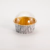 White gray marble + round high cover
