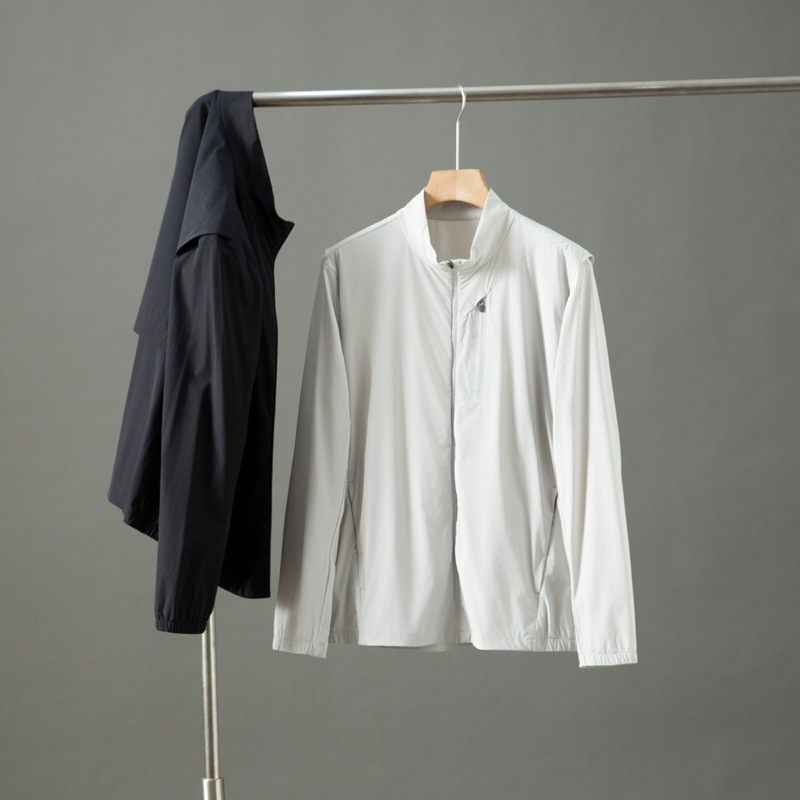 Golf Series Ultra-thin Quick-drying Breathable Sun Protection Water-repellent Men's Sports Outdoor Casual Collar Jacket for Summer