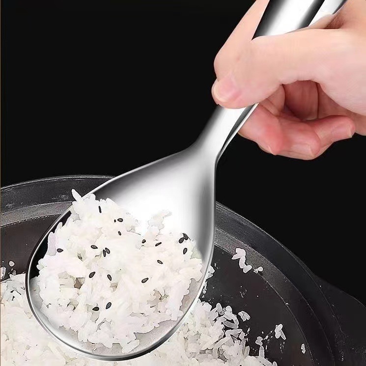 ステンレスしゃもじ、家庭用しゃもじ、火傷防止しゃもじ、こびりつかないスプーン、大型しゃもじ、しゃもじ|undefined