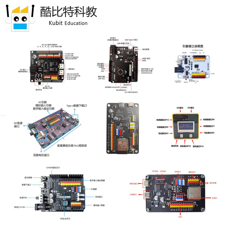Arduino sensor UNO R3 expansion board PH2.0 with dual motor motor drive KF2510 Electronics