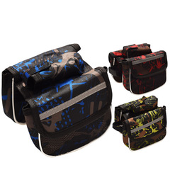 Bicycle front bag, mountain bike front bar bag, phone bag, reflective crossbar bag, camouflage cycling accessories, top tube bag, strap bag