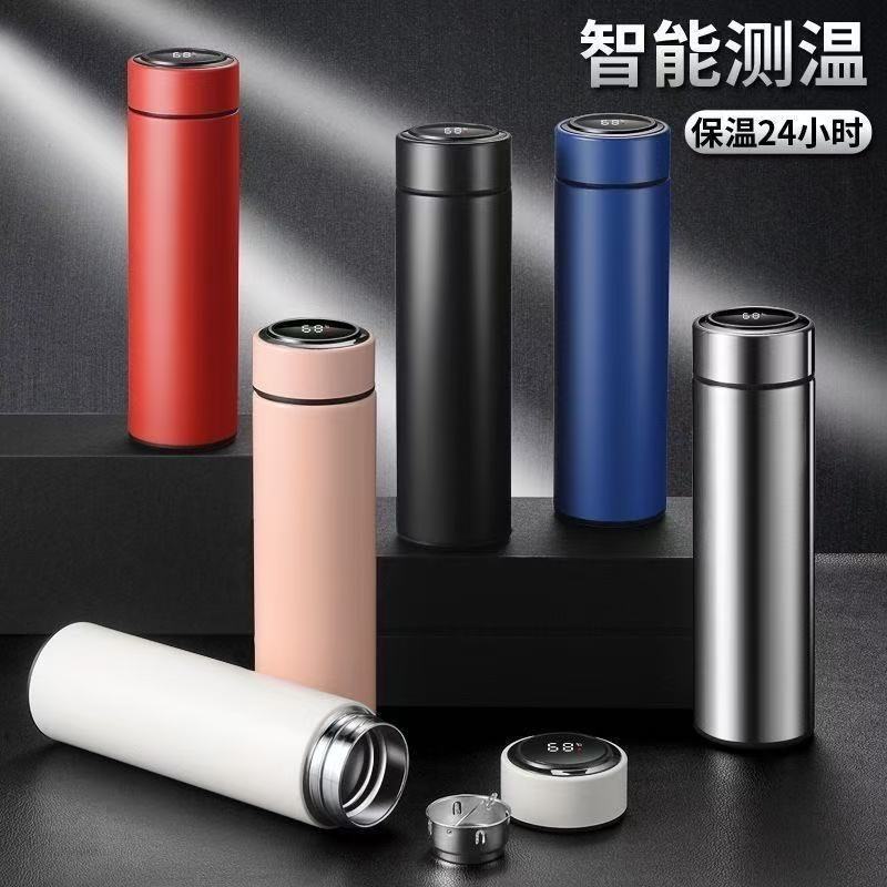 Taza de agua inteligente 316 de acero inoxidable 304 Taza recta de separación de té Regalo unisex Vaso de agua con aislamiento de letras de negocios