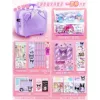 Base purple stationery, with little bears