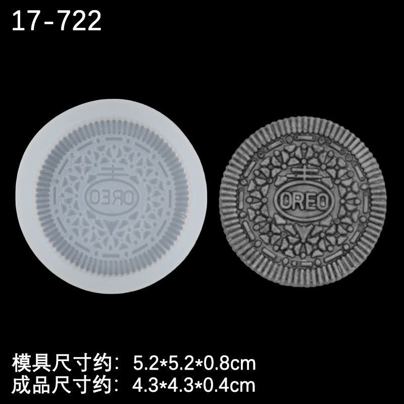 Cuatro piezas crema galleta molde de silicona DIY epoxi arcilla cerámica suave accesorios hechos a mano chocolate fondant pastel molde