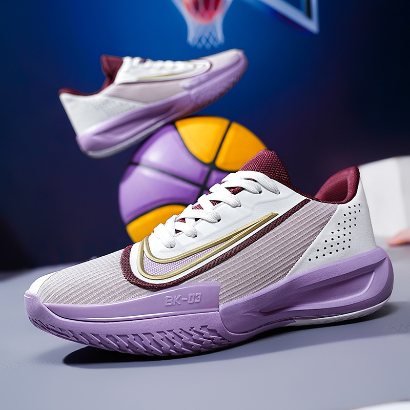 Autumn New Model of Precision Basketball Shoes for Men, Suitable for Actual Competition, with Friction Sound and Air Cushion Sneakers