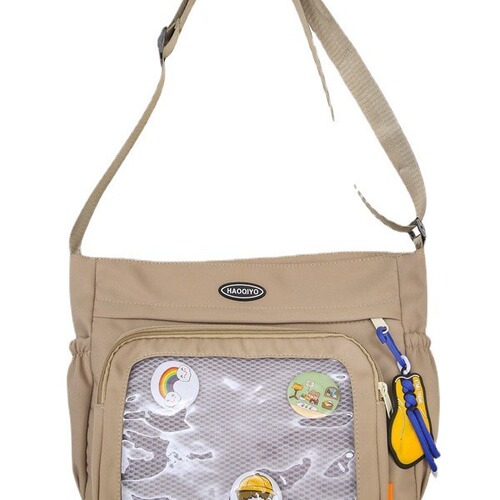 Snack quantity is a pain bag for girls, Japanese-style anime student single-shoulder bag, versatile tutoring bag, uniform bag, cross-body bag.