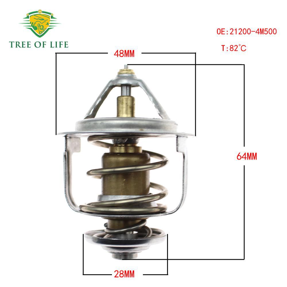 21200 - 4M500 21200 - 9F600 para el termostato de refrigerante del motor de Toyota 82 ° C