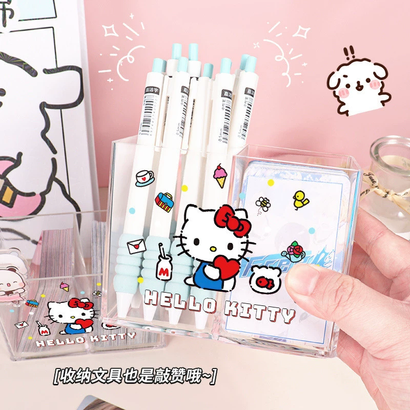 Hello Kitty, коробка для хранения на столе для учеников начальной школы, карточки, держатель карточек, держатель для ручек