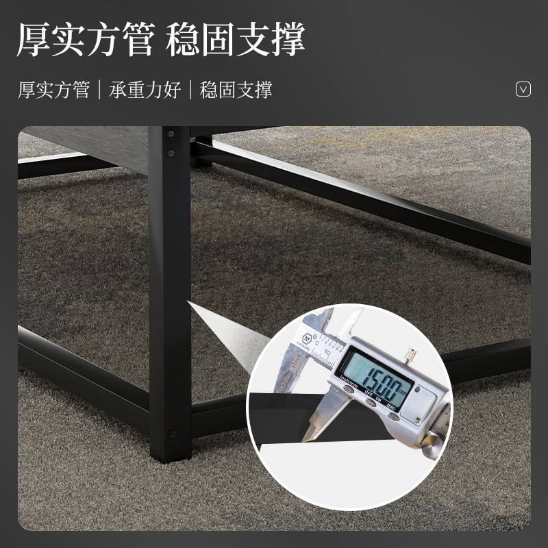 Tabla de té pequeña sala de estar doméstica 2025 nueva casa de alquiler de lujo moderno sofá cuadrado simple mesa de té