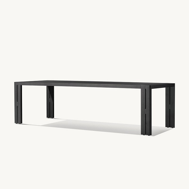 Aluminio patio chalet terraza muebles de ocio al aire libre a prueba de agua mesas y sillas de madera maciza mesas y sillas de teca al aire libre