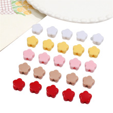 亚克力小花珠多色手串珠散珠子diy手工手串项链挂件饰品配件批发