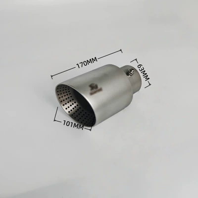 Exhaust pipe, mesh silencer tailpipe, car - 02-101ad101mm63-interface-screw-type