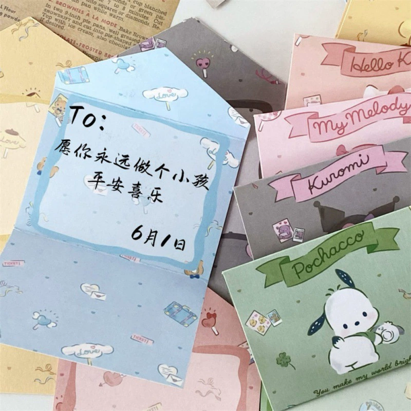 Sanrio, брендовые качественные милые открытки для друзей, почтовая открытка