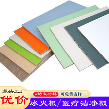 无机预涂板医疗洁净抗菌板会议室防火墙面饰面板医院护墙冰火板
