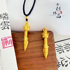 金店と同じスタイルの高色保持古代砂金デモンストラントルペンダント銅金メッキプバデモンストラントルペンダント卸売