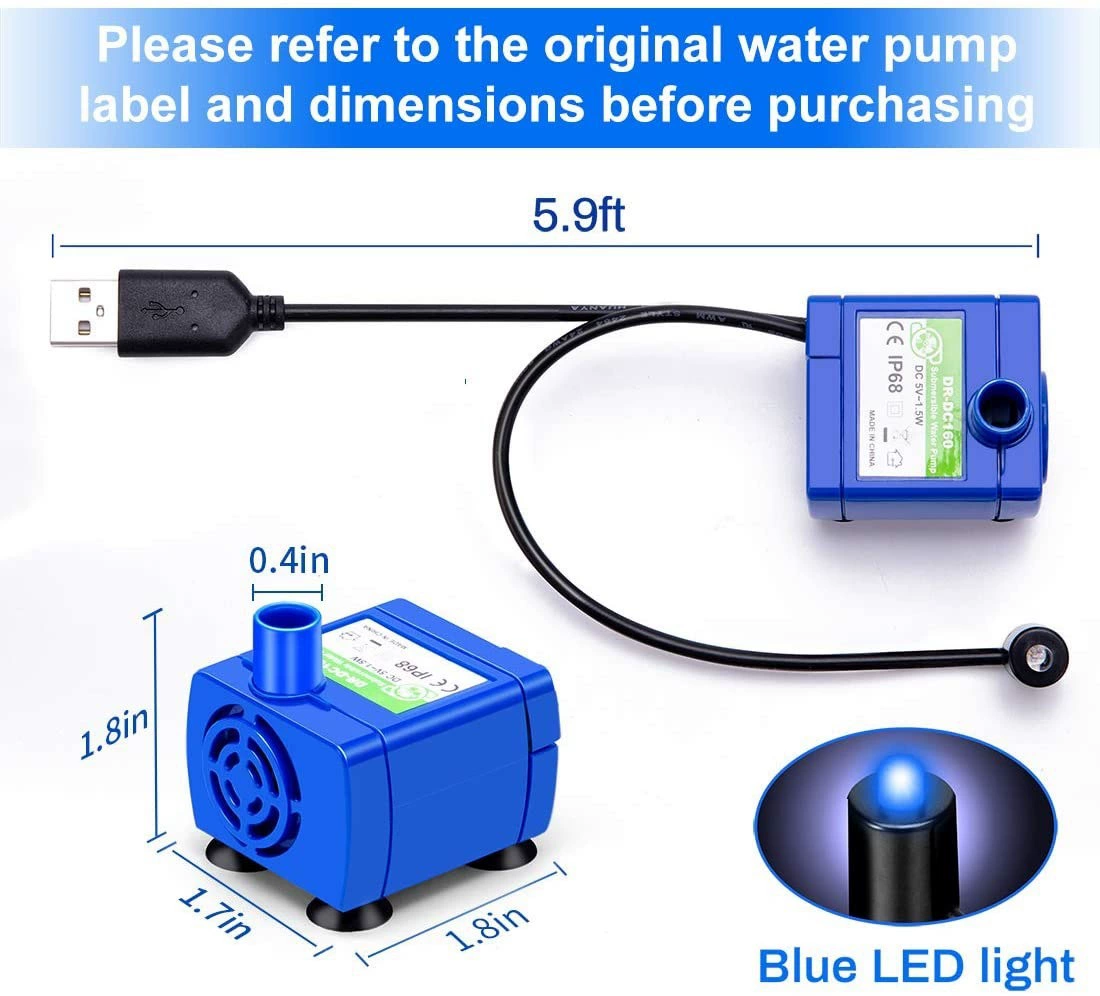 Amazon explosion pet drink water pump USB DC160 water pump