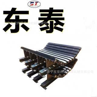 带式输送机落料点缓冲床 重型弹簧式减震缓冲床 大倾角缓冲装置