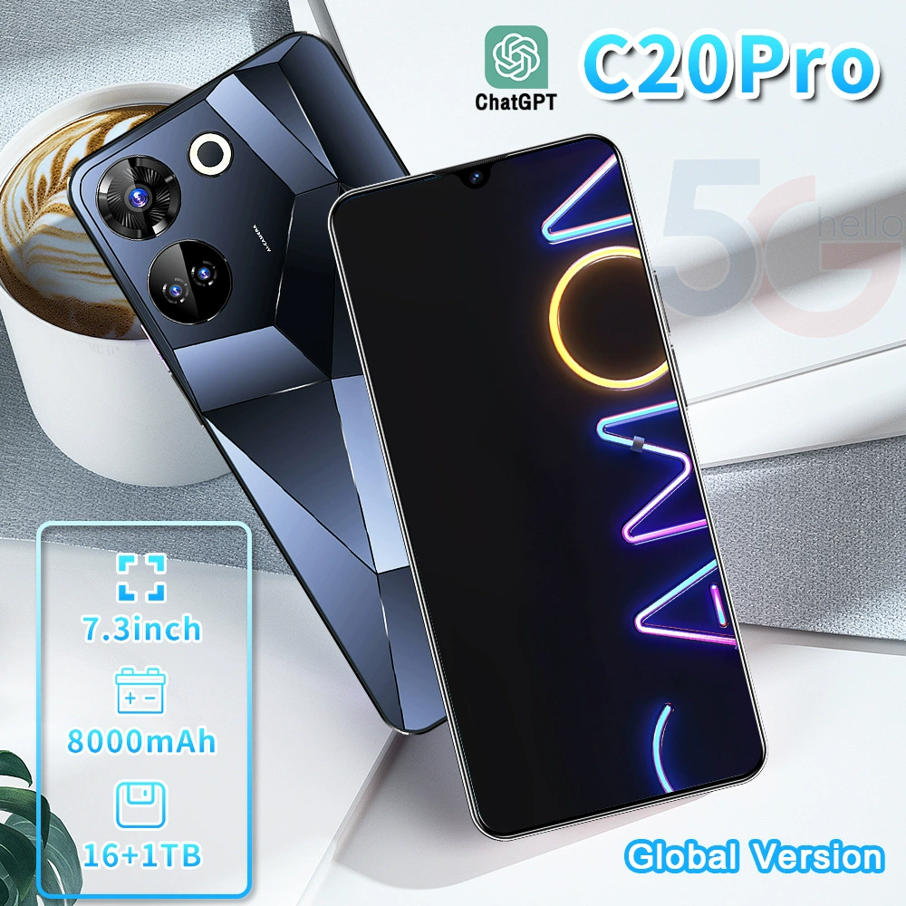 (Cross-border trading), smartphone, C20, 7.3 inch, wide screen, Android
