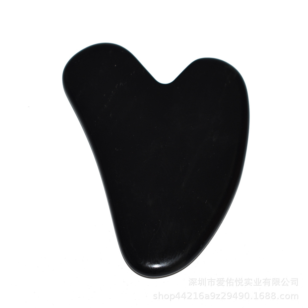 Venta al por mayor tablero de raspado jade rosa cristal dongling jade obsidiana masajeador cara adelgazamiento casa salón de belleza cara lifting