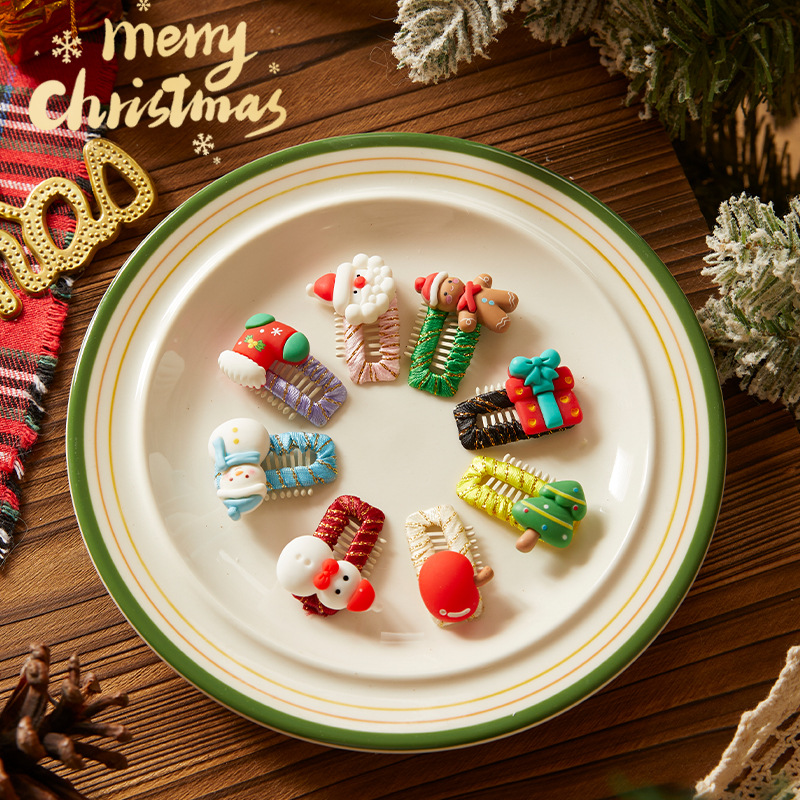 Horquilla Hecha a Mano para Mascotas de Resina para Navidad