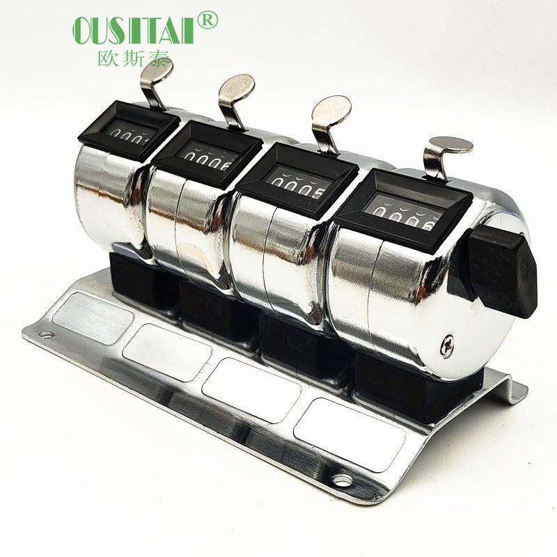 欧斯泰4组合联排工作台连排机械式实验室手按连体统计计数器