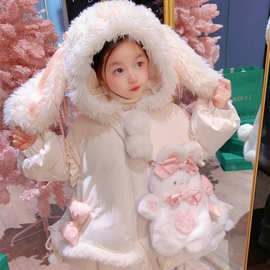 2025萌棉服冬季女童冬装外套加厚新款宝宝可爱保暖棉衣棉袄