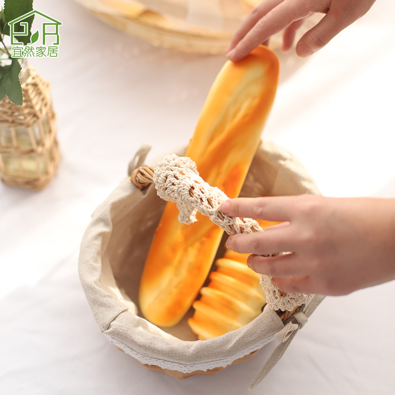 Cesta de almacenamiento de mimbre de ratán cesta de verduras cesta de huevos regalo portátil cesta de picnic cesta de frutas pequeña cesta de bambú tejida cesta de flores