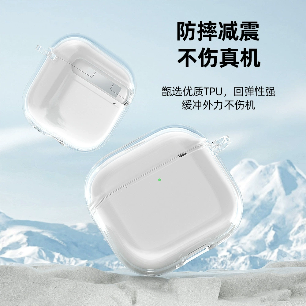 Protective Case (Apple) AirPods Pro3 — Transparent TPU/PC, Drop Protection, Compatible Models