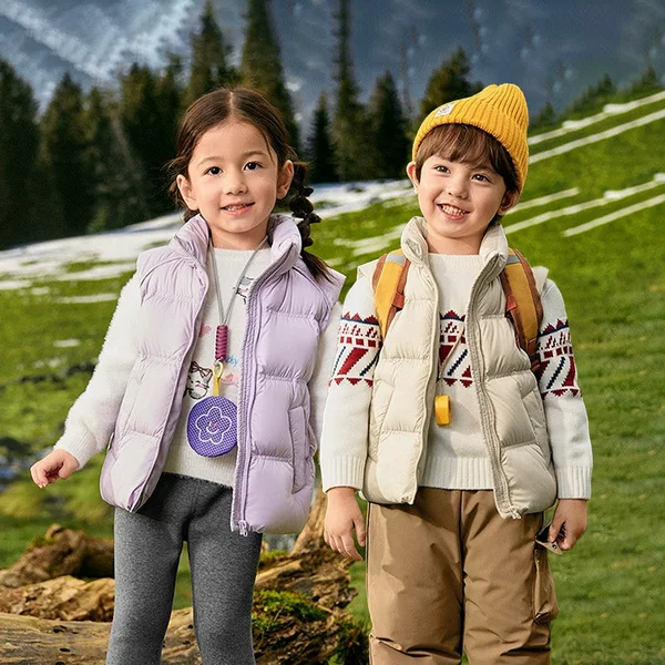 Children's down Vest Boys' Jacket Thickened Toddler Top 2026 Autumn and Winter Children's Clothing Vest