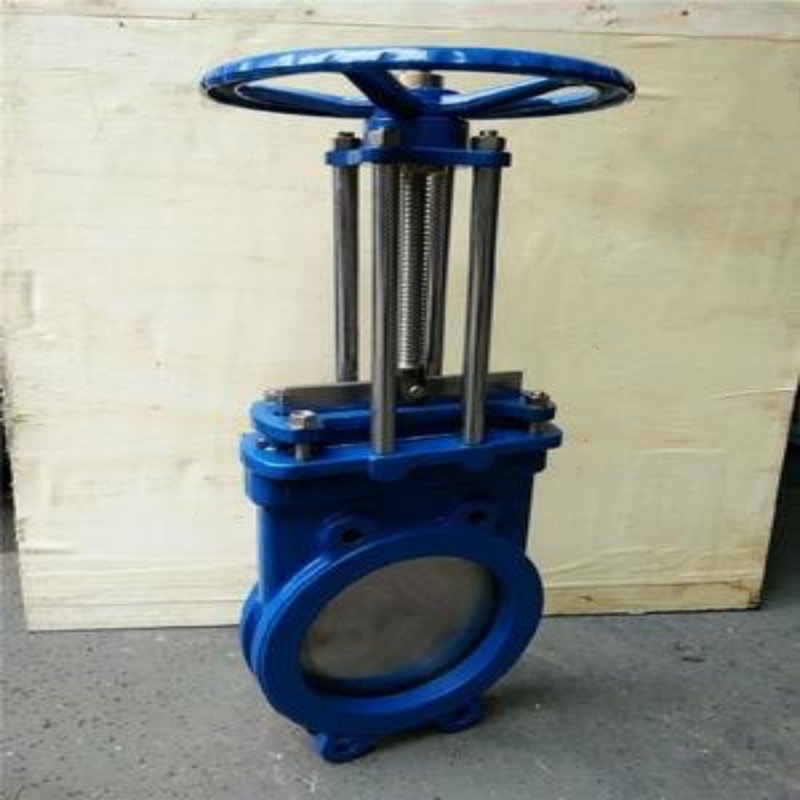 Z73X-10铸铁手动浆液阀 手动软密封浆液闸阀 刀型闸阀DN125