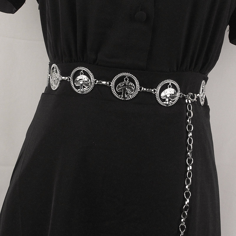 现货时尚百搭金属腰链女细新款装饰连衣裙子配饰毛衣韩版链条腰带|ru