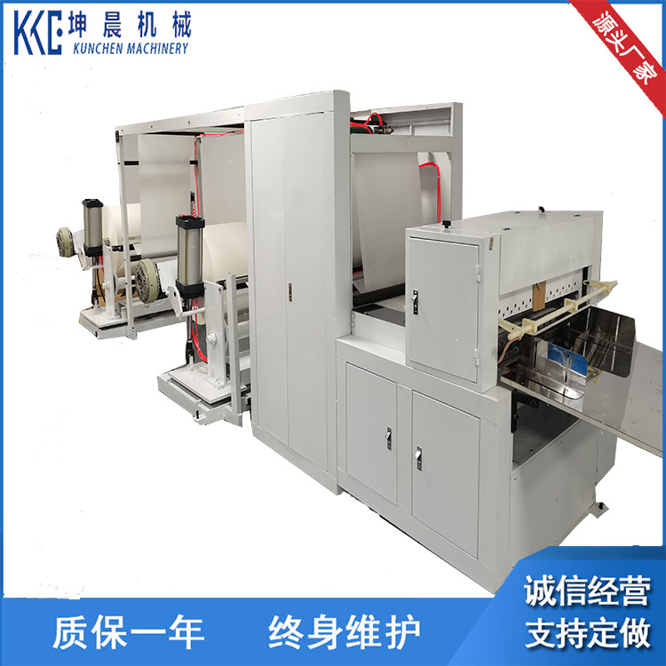 【坤晨厂家】全自动双层过桥硅油纸横切机  珍珠棉牛皮纸横切机