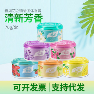 Spring Breeze Solid Fragrance Indoor Toilet Bathroom Long-Lasting Fragrance Air Freshener Factory Direct Sales