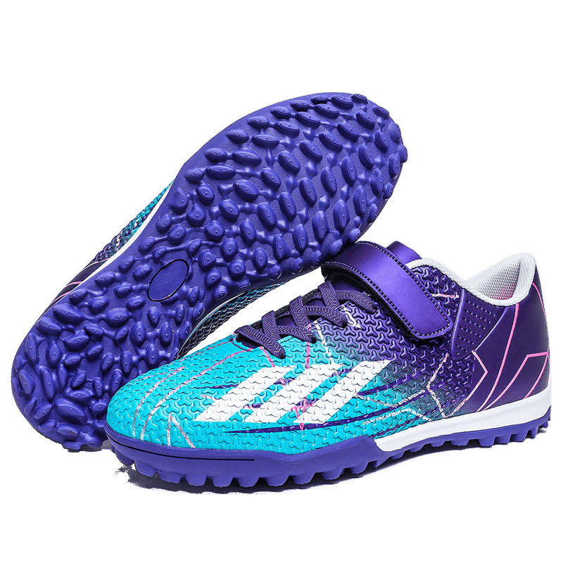 Zapatos de fútbol para niños Velcro TF zapatos de clavos de entrenamiento indoor y outdoor juveniles zapatos de fútbol