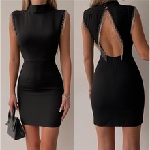 外贸欧美性感修身包臀连衣裙 платьея sexy bodycon dress