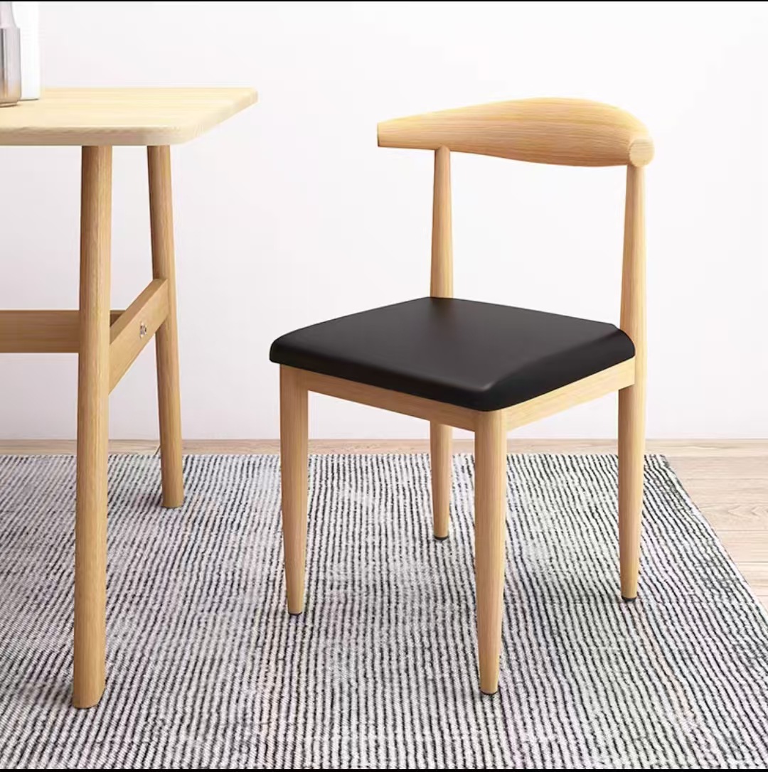 silla de cuerno silla de comedor bolsa suave espesa simple taburetes casera silla de oficina comercial silla de estudio