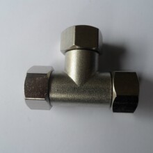 4分活接内内内三通 内丝三通带活接全铜三通 1/2水暖接头黄铜配件