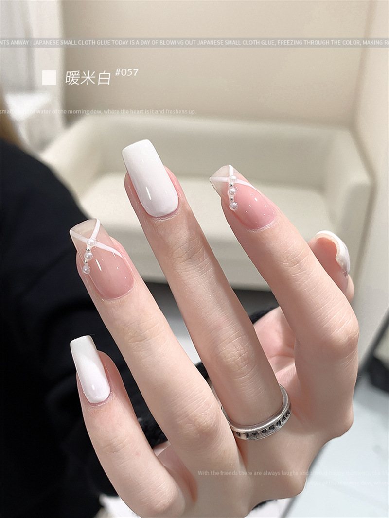 KaSi fototerapia Esmalte de uñas pegamento 2023 nueva primavera y el verano popular blanco lechoso nude rojo cereza salón especial