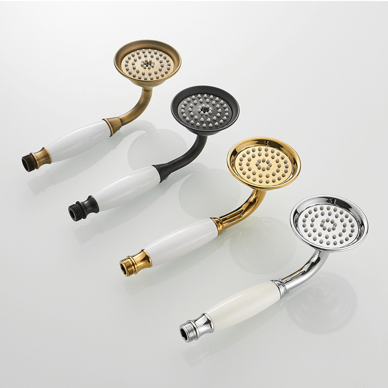 Stainless steel European-style rose gold hand-held shower head antique black ancient shower head hand-held hand-held shower head