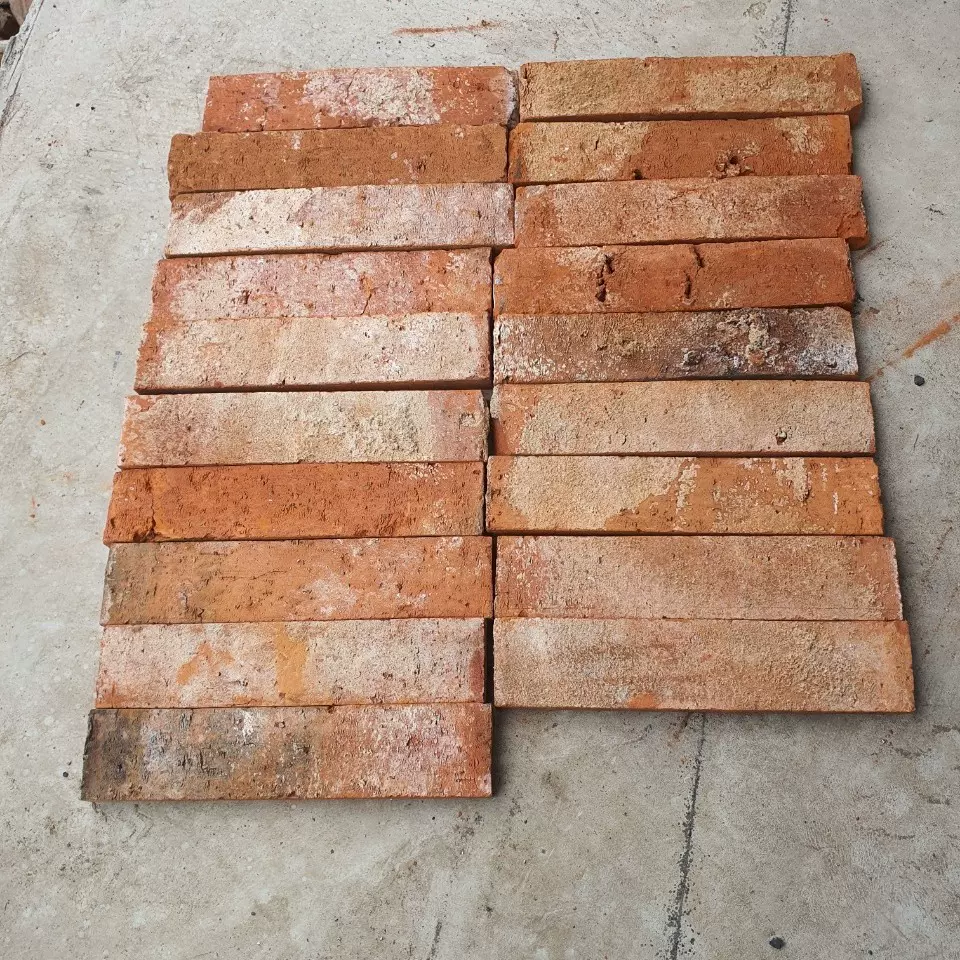 红砖皮3面光240*52*17旧砖皮，老红砖切片，